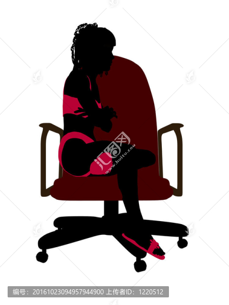 女青少年泳裝剪影