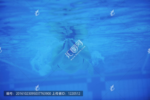 游泳池的水下