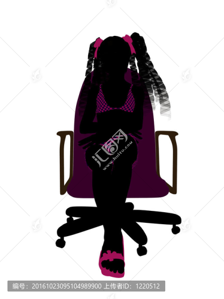 女青少年泳裝剪影