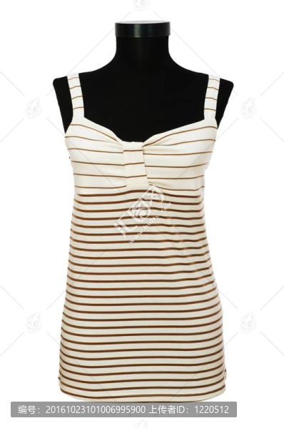 女性服裝孤立在白色