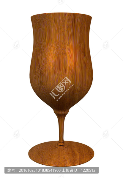 實木杯3D插畫