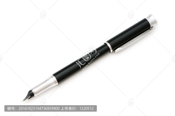 白色背景下的書寫筆