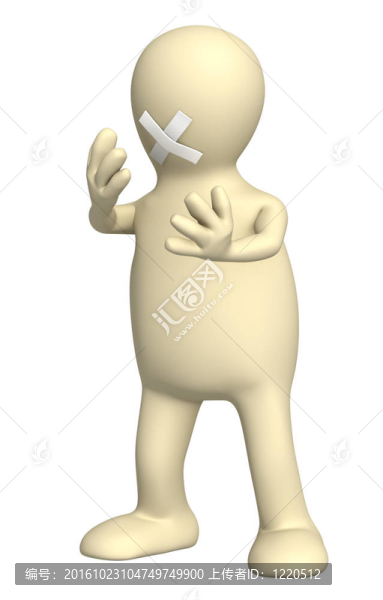 密封嘴木偶