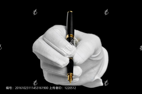白手套和金筆