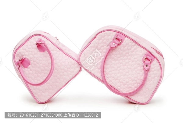 白色背景上的女人包