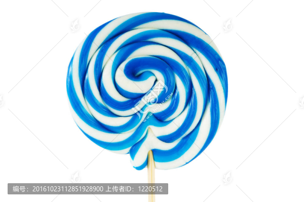 五顏六色的棒棒糖，孤立在白色背景