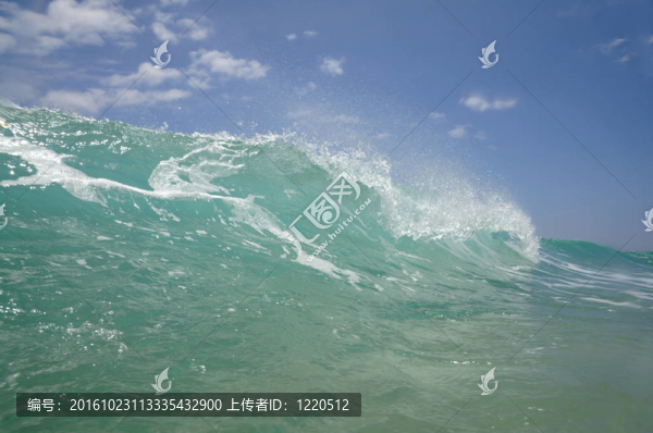 海浪的特寫