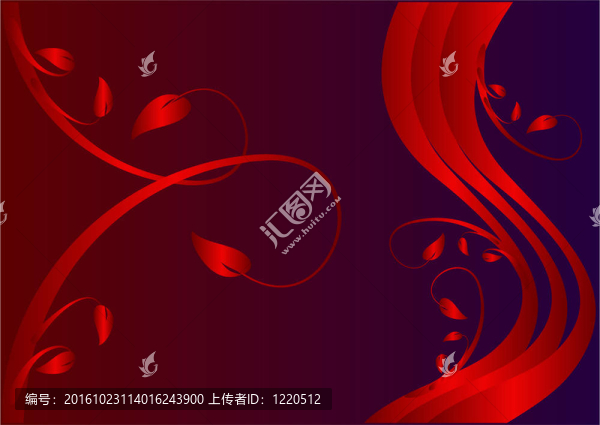 紅色花卉背景