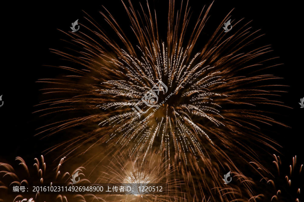 金色的煙花