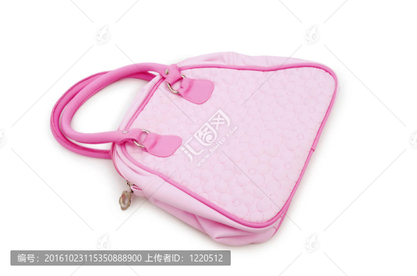 白色背景上的女人包