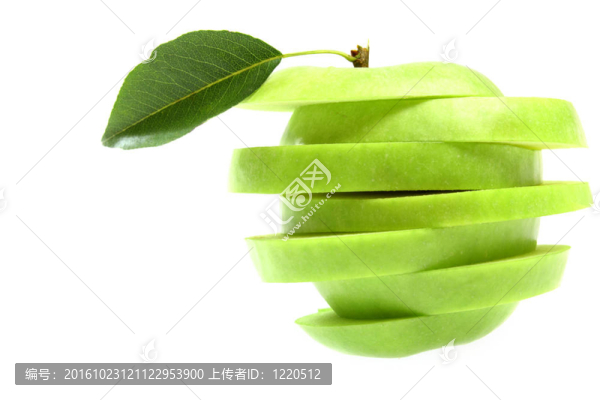 成熟鮮綠蘋果