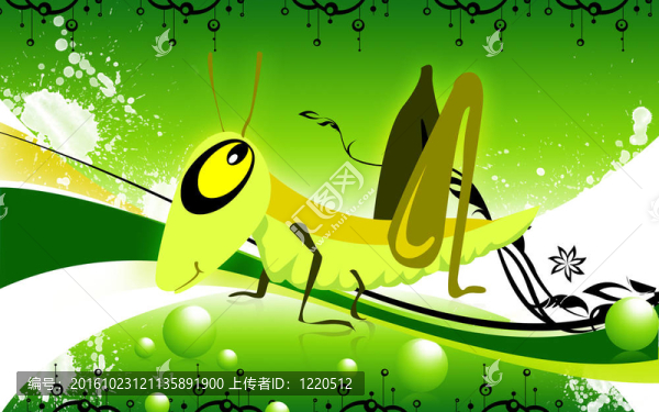 一只蚱蜢