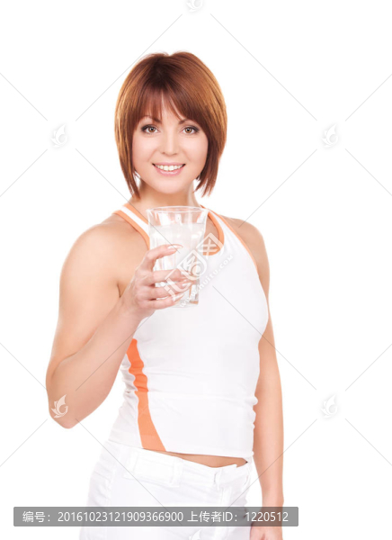 帶著水的女人