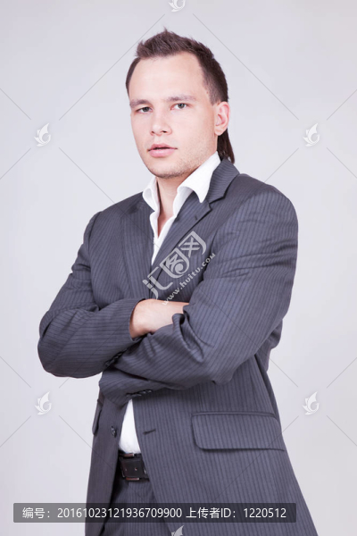 年輕商人站。
