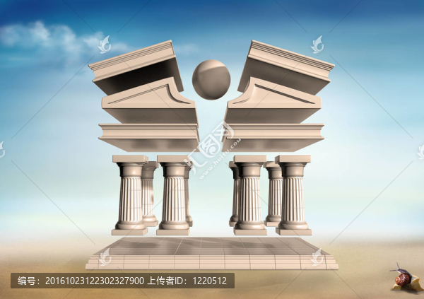 超現(xiàn)實主義的希臘神廟
