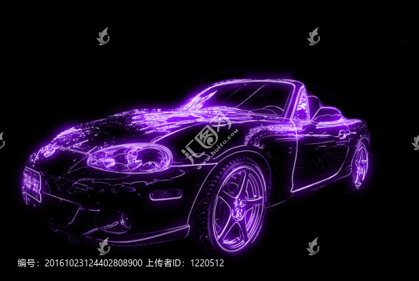 汽車發(fā)光霓虹燈