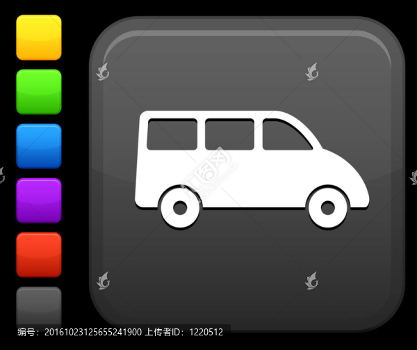 Mini,Van圖標(biāo)廣場互聯(lián)網(wǎng)按鈕