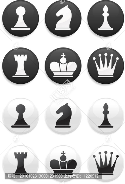 黑白棋圓形按鈕
