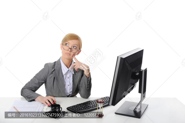 年輕漂亮的女商人