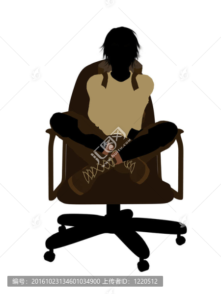 男性青少年的徒步旅行者的剪影
