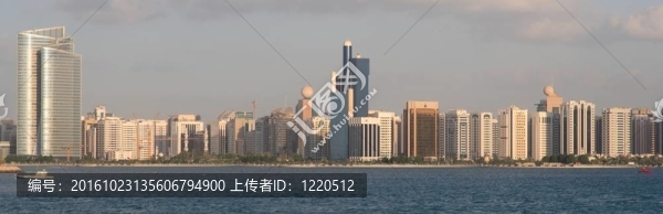 阿布扎比全景日落