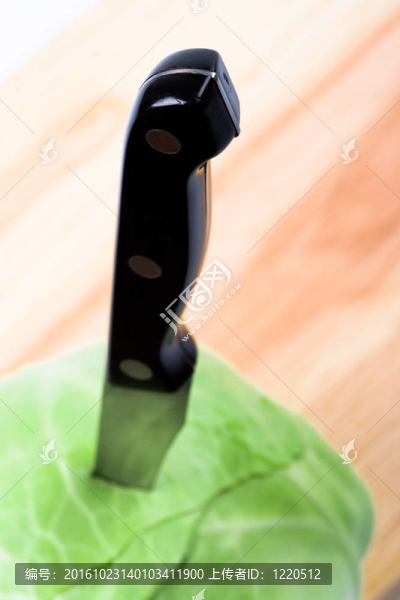 綠白菜配刀
