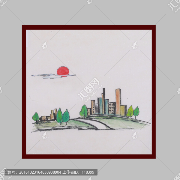 簡筆畫鄉(xiāng)村風景