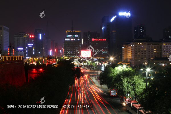 西安,城市夜景