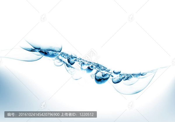 泡沫和氣泡在波浪藍(lán)色的水