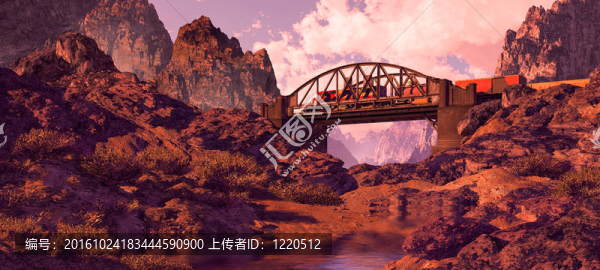 拱橋與內燃機車