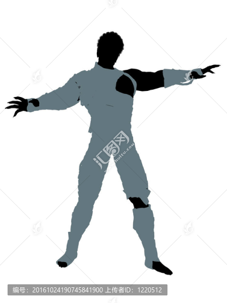 美國黑人男性插畫剪影