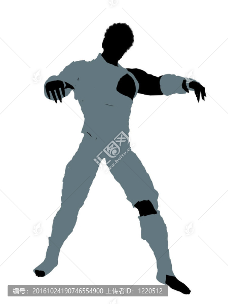 美國黑人男性插畫剪影
