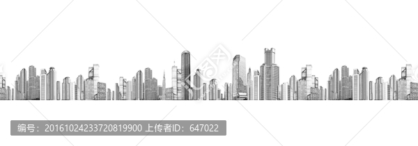 城市線描