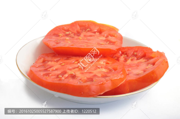 一個碟子上的西紅柿