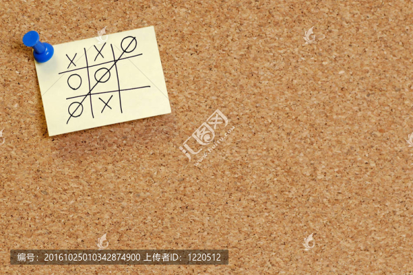Tic-Tac-Toe游戲板上注上