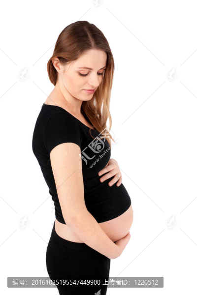 孕婦抱腹