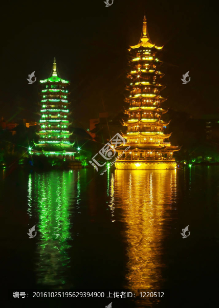 在桂林的雙塔