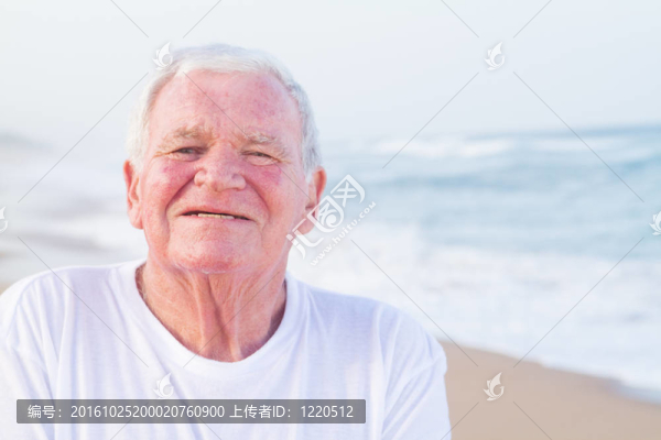海灘上的高級(jí)男子肖像