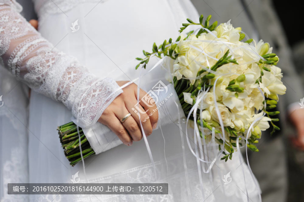 新娘手捧花、小蒼蘭