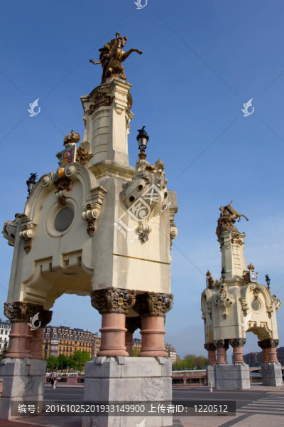 橋Maria,Cristina；San,Sebastian；西班牙
