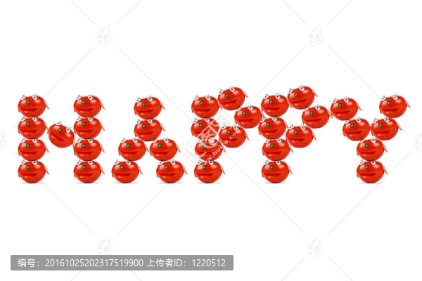 滑稽的微笑的番茄