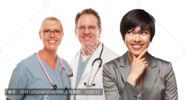 Young,Multiethnic,Woman和醫(yī)生
