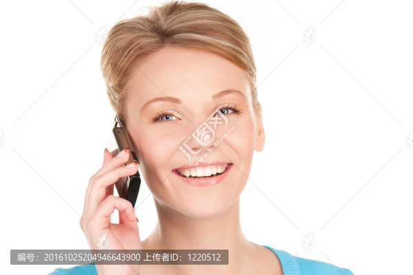 隨著手機的商人高興