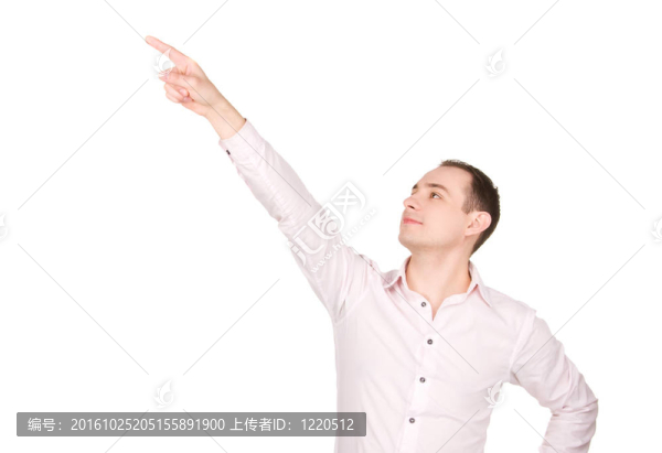 商人指著他的手指