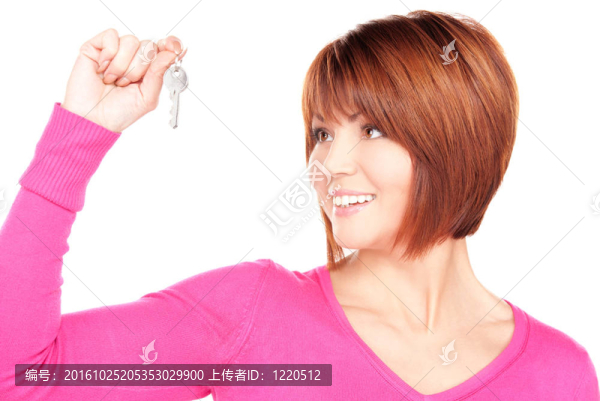 帶鑰匙的快樂女人