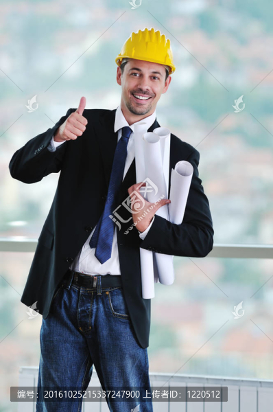 年輕的建筑師的肖像