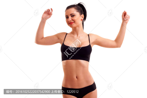 運動的年輕女人