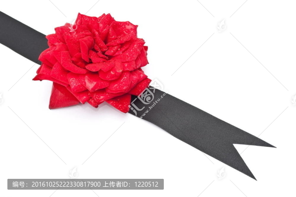 紅玫瑰與黑絲帶