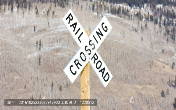鐵路道口；Silverton；科羅拉多；美國