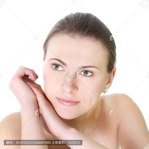 迷人的女人的肖像